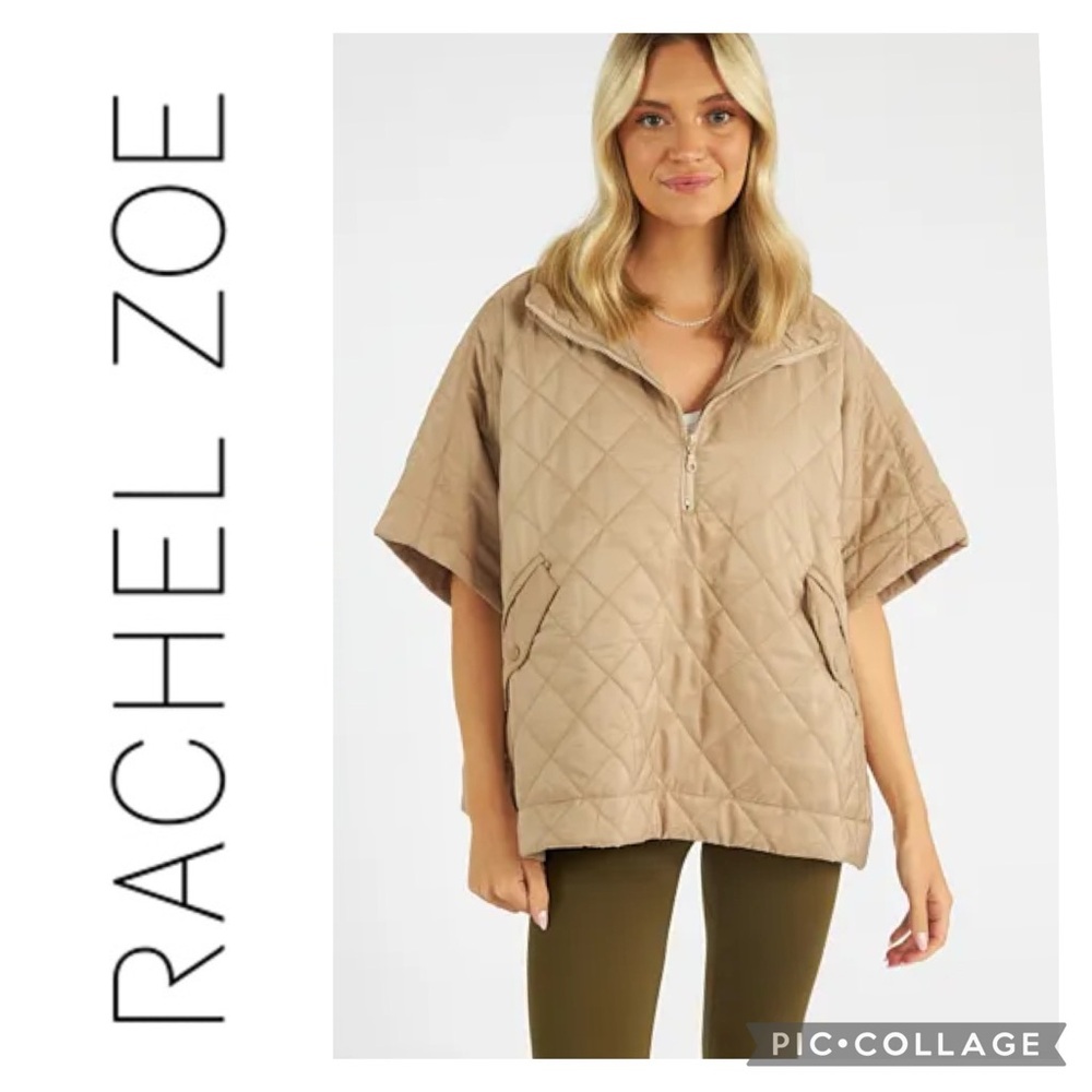 Rachel Zoe - Quilted Poncho - One Size - NWOT